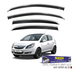 Opel corsa d cam rüzgarlığı kromlu 2007 / 2015 niken