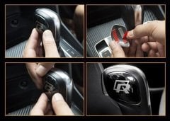 Vw R vites topuzu logosu arması amblemi siyah