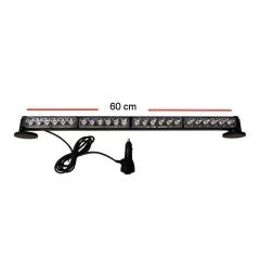 Space 4'lü Tepe Çakar Lamba Mıknatıslı 12-24v Kırmızı-Mavi 59 Cm / LAPA116