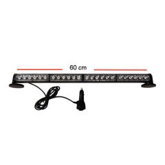 Space 4'lü Tepe Çakar Lamba Mıknatıslı 12-24v Kırmızı-Mavi 59 Cm / LAPA116