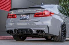 Bmw g30 f90 m5 arka tampon difüzörü competition 2016+ pianoblack