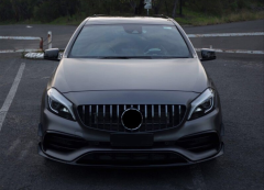Mercedes w176 gtr ön panjur ve ızgara seti siyah 2016 / 2018