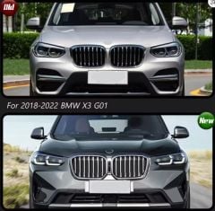 Bmw x3 g01 ön far lambası g01lci model laser görünüm ledli 2017 / 2020