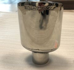 MERCEDES AMG TEKLİ ELİPS KROM EGZOZ UCU  (125*70)