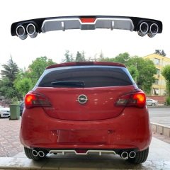 Opel corsa e difüzör arka tampon eki 4 egzoz çıkışlı