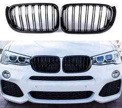 Bmw x3 f25 böbrek ön panjur ızgara pianoblack