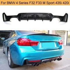 Bmw F32 arka tampon difüzörü 4 çıkış m-performance 4 serisi
