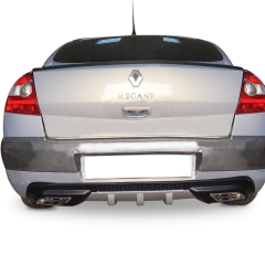 Renault megane 2 difüzör arka tampon çift çıkış egzoz  gri