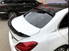 Mercedes w205 cam üstü spoiler siyah boyalı 2015+