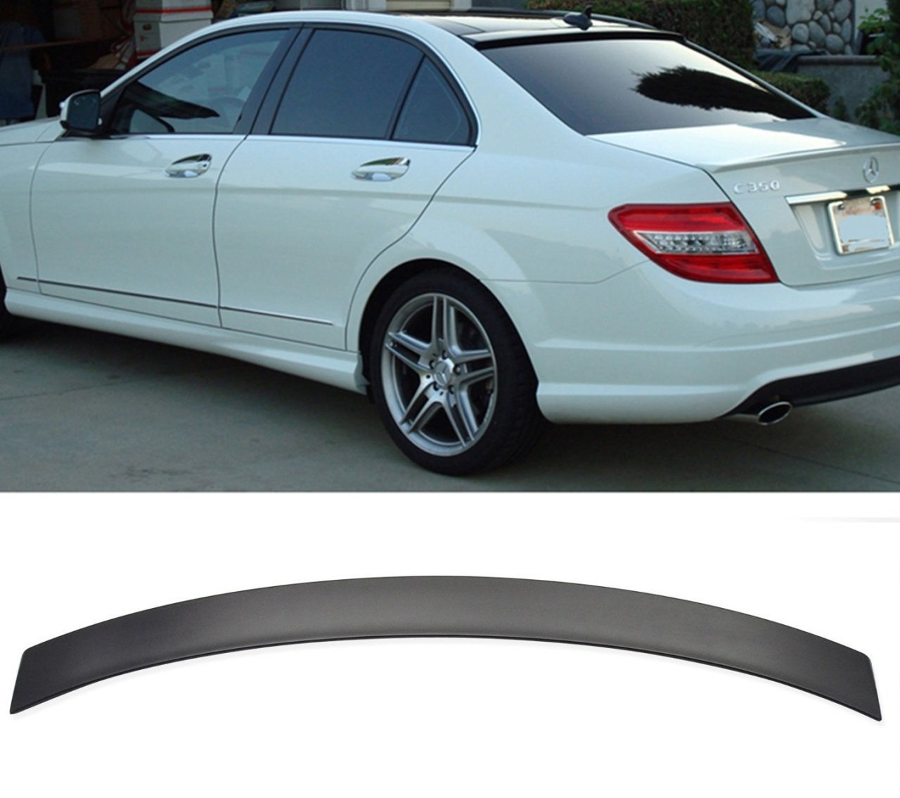 Mercedes w204 cam üstü spoiler boyasız 2007 / 2014 c180