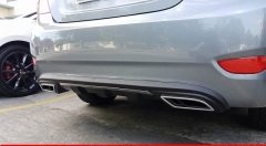 Hyundai blue difüzör arka tampon çift çıkış egzoz gri