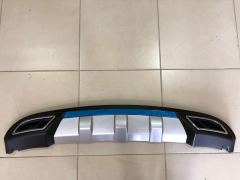 Hyundai blue difüzör arka tampon çift çıkış egzoz gri