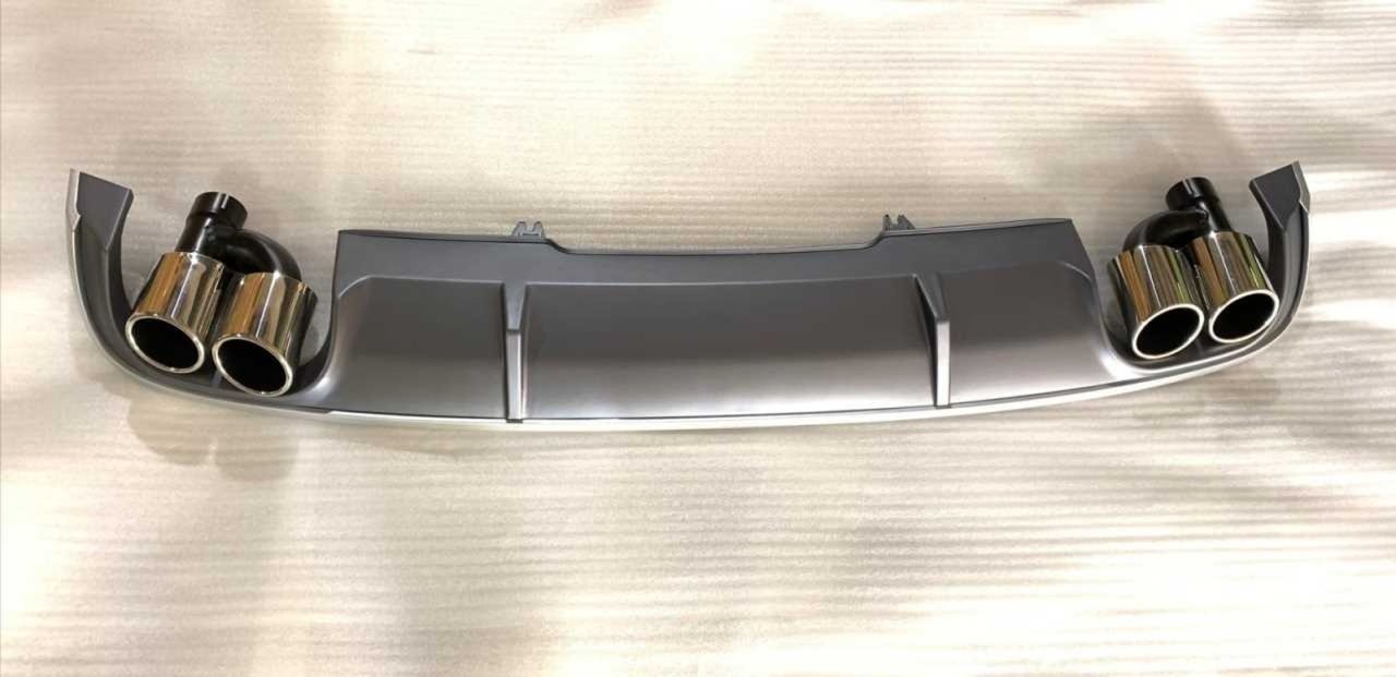Audi S4 arka tampon difüzörü model 2016+ B9 egzoz ucu dahil