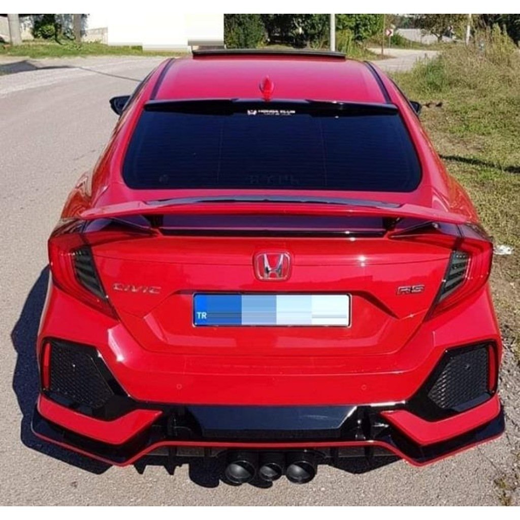 Honda civic fc5 uyumlu si bagaj üstü spoiler yüksek boyasız 2016+