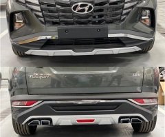 Hyundai tucson ön arka tampon koruması difüzör 2021+