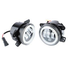 Space Offroad sis lambası 4inç beyaz-turuncu angelli set  /  LASS373