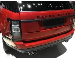 Lr range rover kaput veya bagaj yazısı arması harfleri siyah