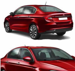 Fiat egea sedan cam çerçevesi kenar çıtası krom tamtur 8 parça