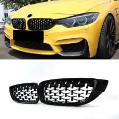 Bmw F32 F33 F36 ön panjur ızgara böbrek diamond krom siyah