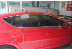 Seat Leon cam çerçevesi kenar çıtası krom tamtur 2013 / 2020 12 parça