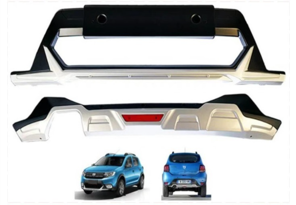 Dacia sandero ön ve arka tampon koruma difüzör 2018+
