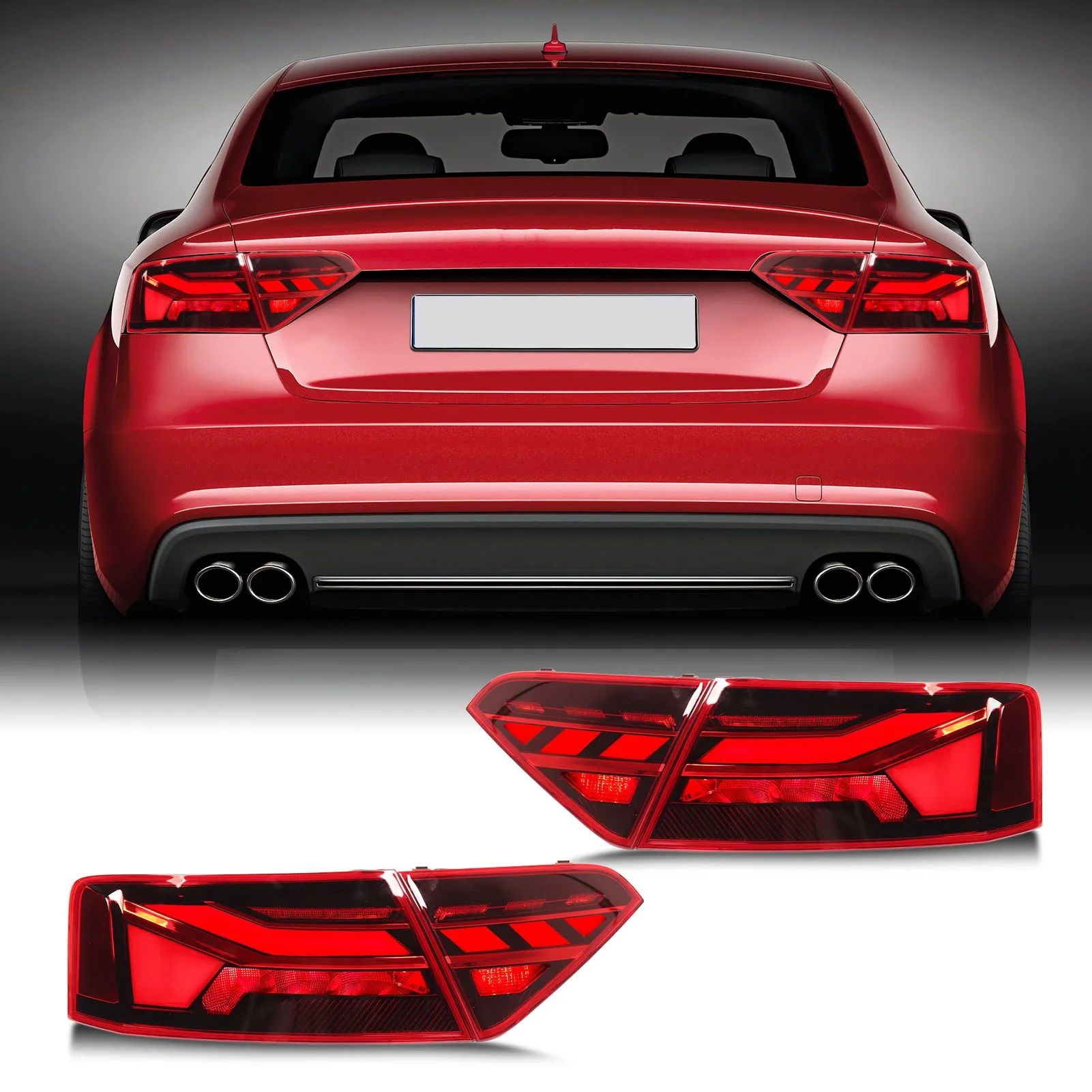 Audi a5 b8 stop lambası ledli kırmızı b9,5 görünüm 2008 / 2012