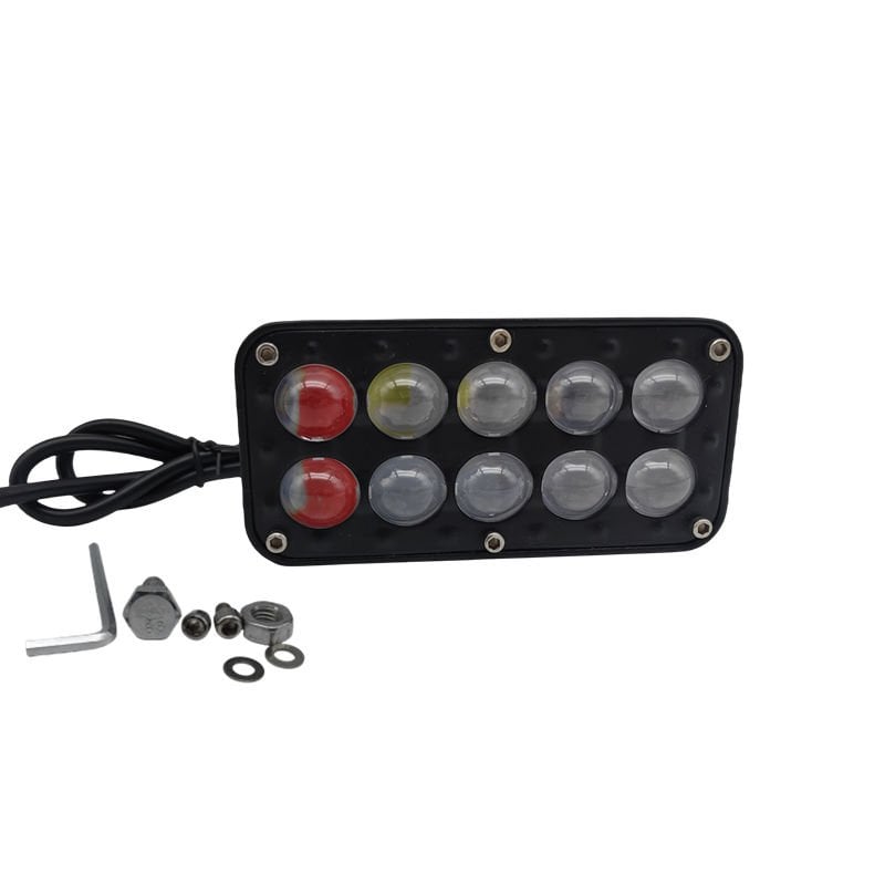 Space Offroad sis lambası kırmızı-mavi-beyaz -sarı çakarlı / beyaz sarı flaşlı /  LASS381