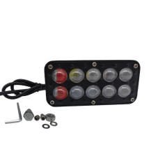 Space Offroad sis lambası kırmızı-mavi-beyaz -sarı çakarlı / beyaz sarı flaşlı /  LASS381