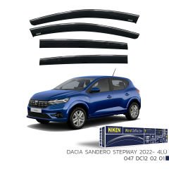 Dacia sandero cam rüzgarlığı kromlu niken 2022+