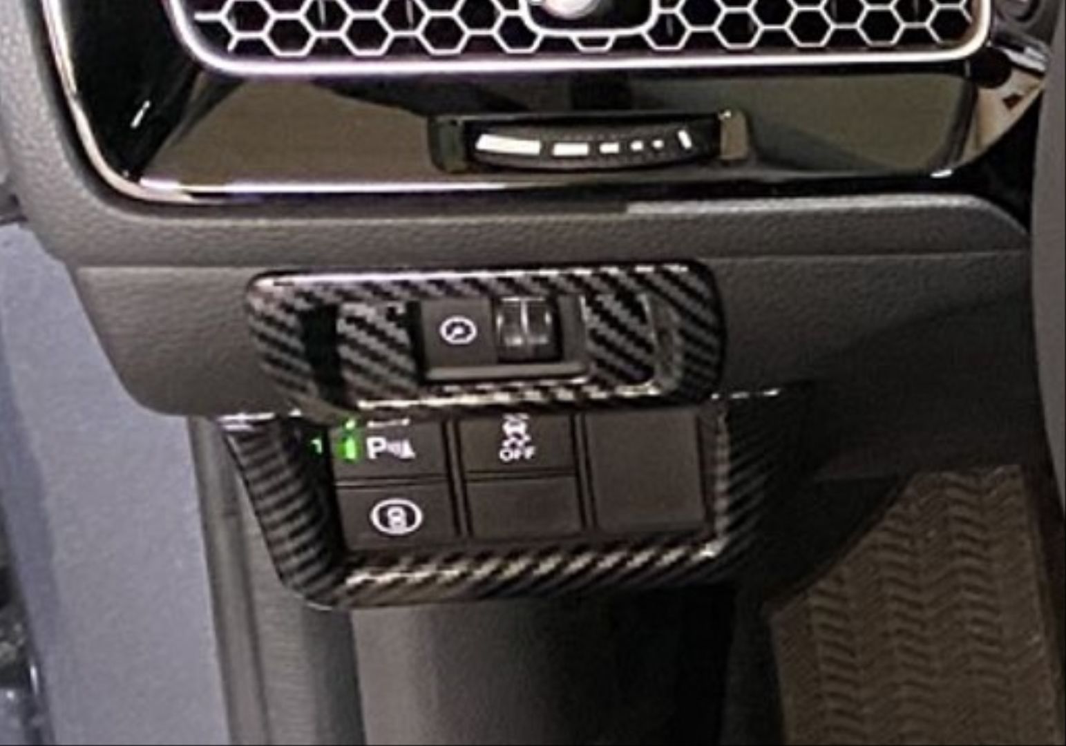Honda civic uyumlu  kontrol panel kaplaması karbon 2022+