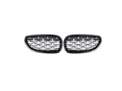 Bmw e60 diamond böbrek ön panjur ızgara 2005+ siyah
