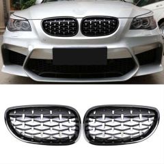 Bmw e60 diamond böbrek ön panjur ızgara 2005+ siyah