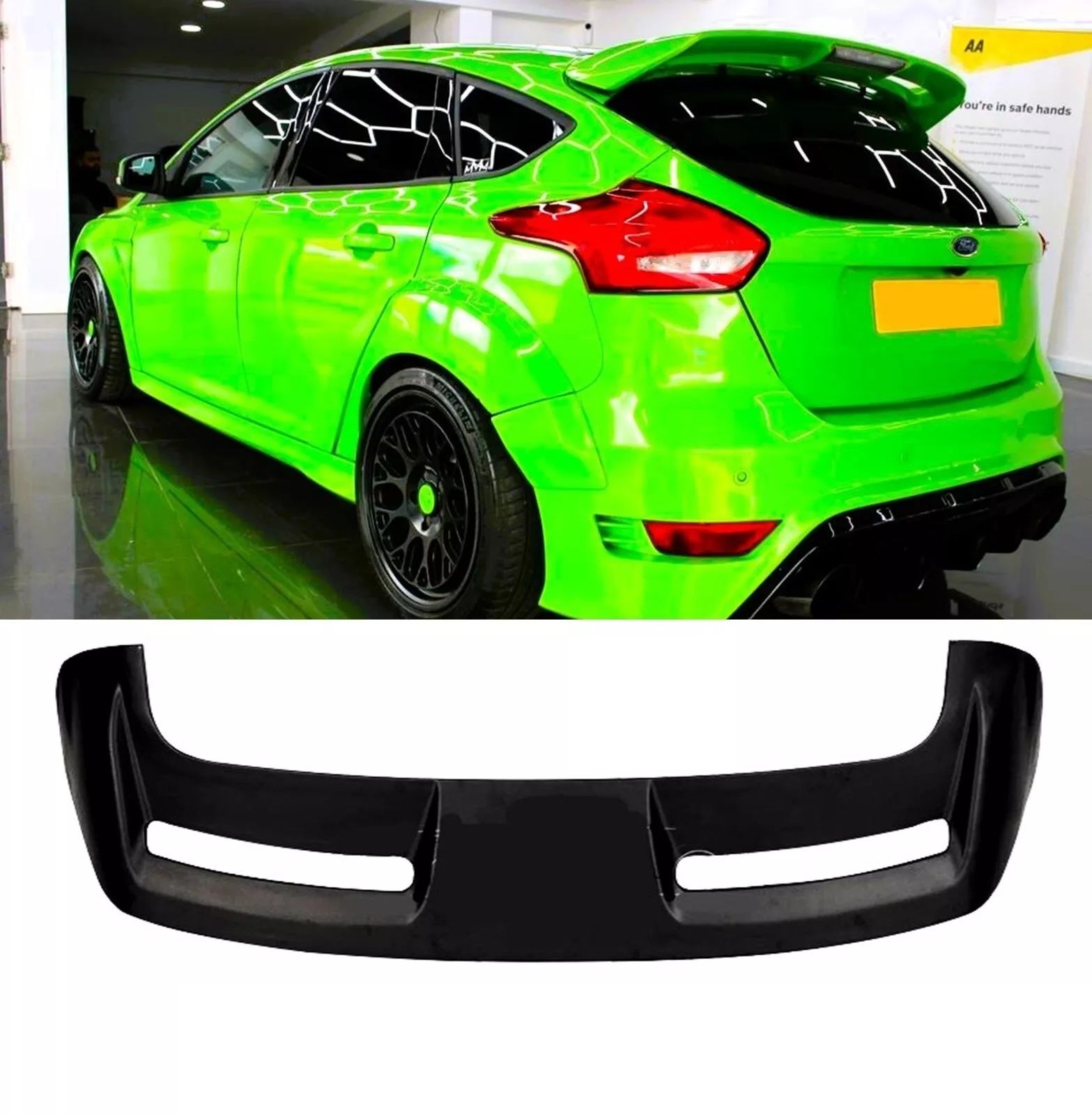 Ford focus 3 st bagaj üstü spoiler pianoblack boyalı 2011 / 2018