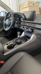 Honda civic uyumlu  vites kenar kaplaması 2 parça gri 2022+