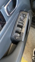 Honda civic uyumlu  cam düğme kaplaması karbon 2022+