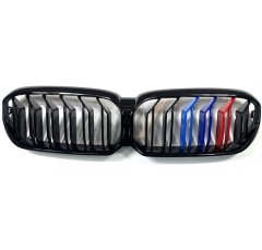 Bmw g30 lci ön böbrek panjur m şeritli renkli 2020+