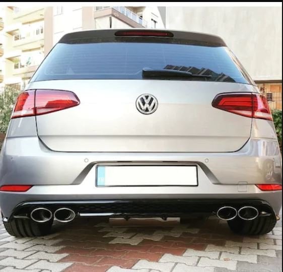 Vw golf 7.5 arka tampon difüzörü 4 çıkış 2017 / 2020