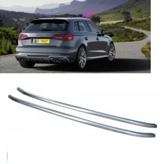 Audi a3 tavan çıtası mat krom tavan kenar rayı 2013+ 8v
