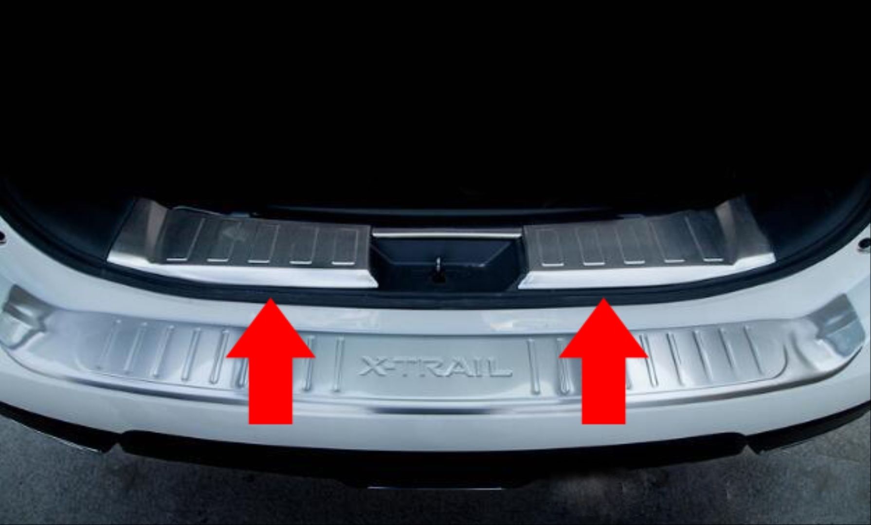 NISSAN X-TRAIL 2014-2017 BAGAJ EŞİK KORUMASI NİKELAJ