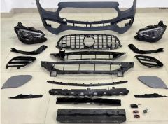Mercedes c238 makyajlı ön tampon ve far  dönüşüm seti 2016 / 2021