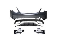 Mercedes w205 facelift amg arka tampon ve egzoz seti 2019+