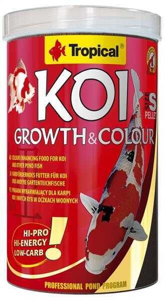 TROPICAL Koi Growth Colour Pellet Size S 1000 ML / 320 Gr