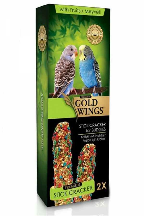 Gold Wings Muhabbet Kuşları İçin Meyveli Kraker 2 li Paket