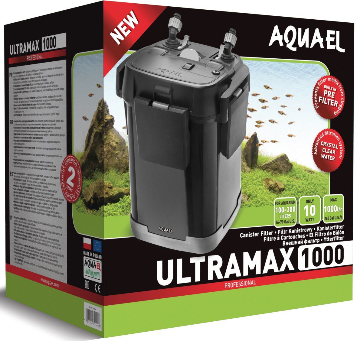 AQUAEL Filter Ultramax 1000 Dış Filtre 1000 L/H