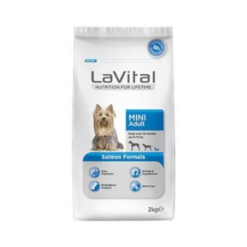 LaVital Mini Adult Somonlu 2 kg Küçük Irk Yetişkin Köpek Maması