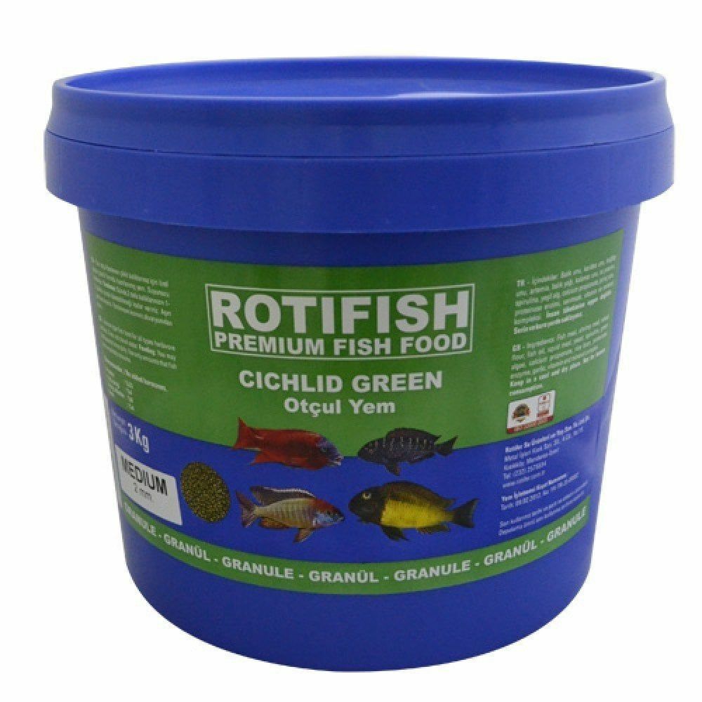 ROTiFiSH Cichlid Green Small 2 MM Granül 1000 GR