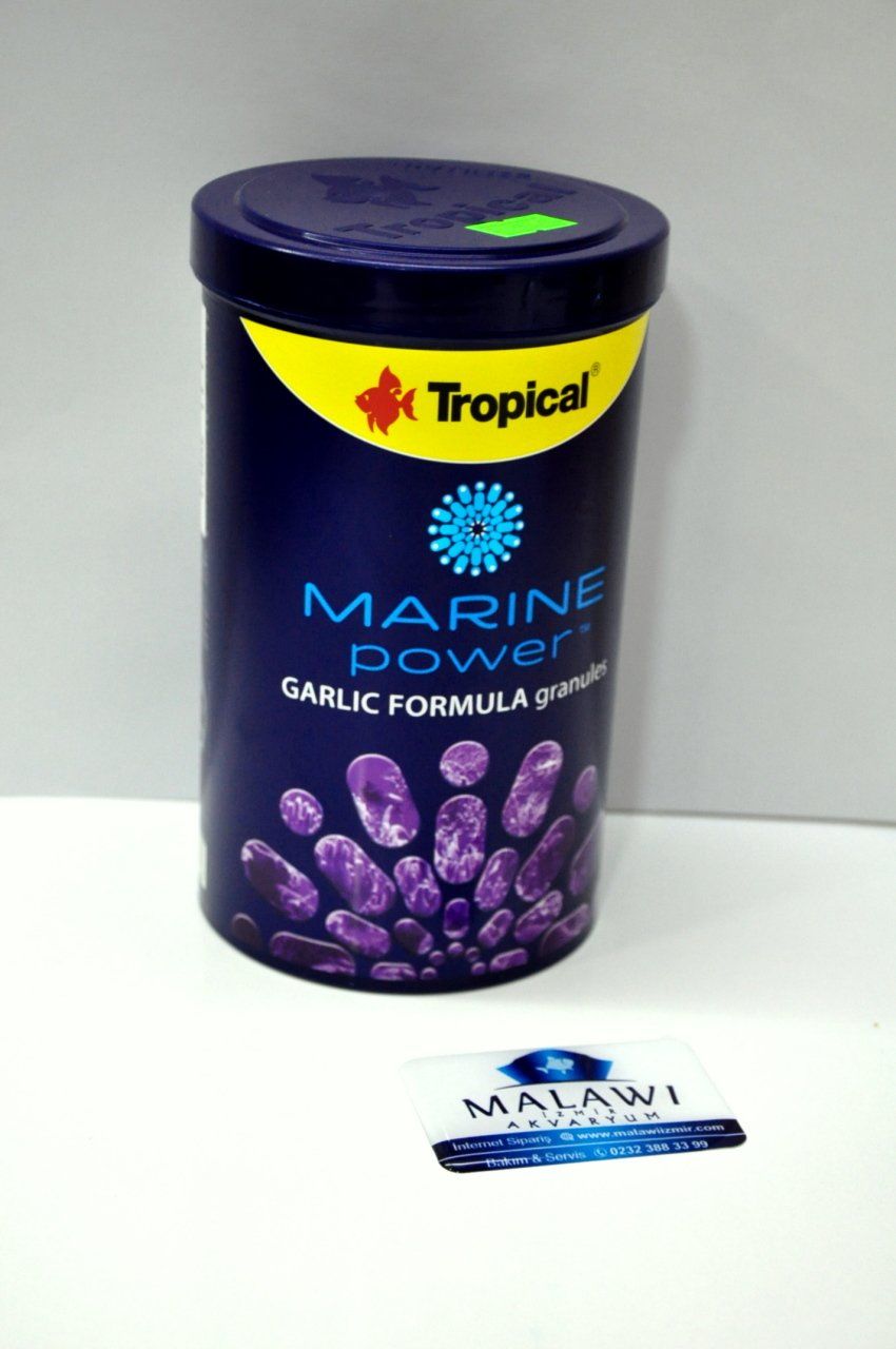 TROPICAL Marine Power Garlic Formula Granül Yem 600 Gr / 1000 Ml