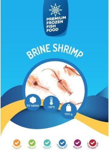 RDM Premium Frozen Brine Shrimp (Dondurulmuş Yem) 10'lu Paket