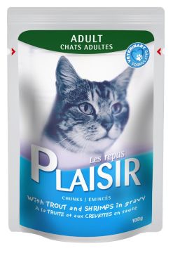 PLASiR Alabalıklı ve Karidesli Kedi Maması 100 GR