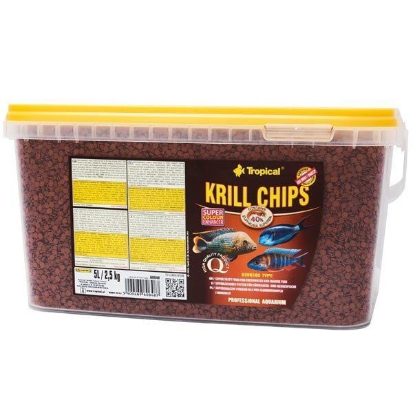 TROPICAL Krill Chips Balık Yemi 5 L / 2500 gr